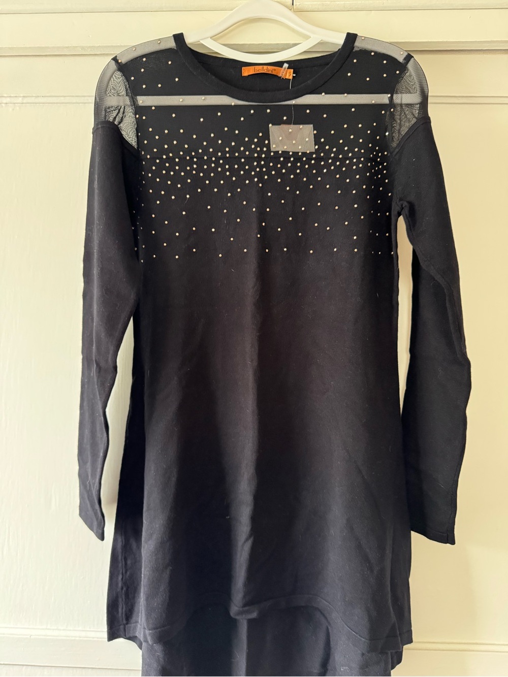 Belldini Black Sweater Tunic Sz S
